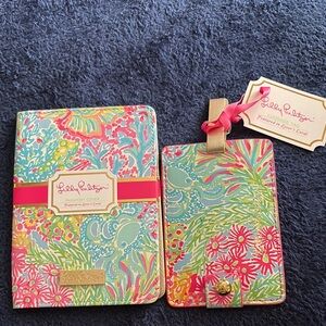 Lilly Pulitzer Colorful Travel Set - Pink, Green, Blue
